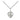 Sterling silver small heart cross necklace 3/8 inch pendant on 18 inch chain handcrafted by Bliss USA