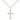 Small 14kt Gold Filled Catholic Cross Necklace 5/8 x 3/8 inches with 18 inch chain by Bliss Manufacturing