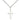 Small Sterling Silver Catholic Cross Necklace 5/8 x 3/8 inches with 18 inch chain by Bliss Manufacturing