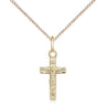 Small 14kt Gold Filled Crucifix Necklace 5/8 inch pendant on 18 inch chain by Bliss