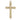 14kt Solid Gold Medium Catholic Cross Pendant 1 1/8 x 5/8 inch handcrafted by Bliss Manufacturing USA