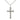 Sterling Silver Medium Catholic Cross Necklace 1 1/8 x 5/8 inch pendant with 18 inch chain by Bliss Manufacturing