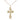 Gold Filled Medium Catholic Cross Necklace 1 x 1/2 inch with 18 inch chain by Bliss