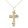 Gold Filled Medium Catholic Cross Necklace 1 x 1/2 inch with 18 inch chain by Bliss