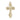 14kt Solid Gold Medium Catholic Cross Pendant 1 x 1/2 inch handcrafted by Bliss Manufacturing USA