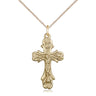 14kt Gold Filled Crucifix Necklace 1 x 1/2 inch pendant on 18 inch curb chain by Bliss USA