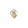 Small 14kt Solid Gold Our Lady of Guadalupe Medal Pendant 3/8x3/8 inch by Bliss
