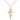 14kt gold filled Catholic crucifix necklace 1 inch by half inch pendant on 18 inch curb chain by Bliss Manufacturing