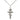 Sterling Silver medium crucifix necklace featuring 1 inch pendant on 18 inch chain handmade by Bliss Manufacturing USA