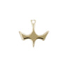 14kt Solid Gold Small Holy Spirit Pendant 1/2 x 1/2 inches Handcrafted by Bliss Manufacturing