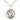 Sterling Silver St. Lucy patron saint medal necklace 7/8 x 3/4 inch pendant 18 inch chain by Bliss
