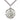Sterling Silver St. Perregrine Patron Saint Medal Necklace 1 inch by 7/8 inch on 24 inch chain by Bliss