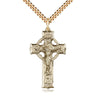 14kt Gold Filled Large Celtic Crucifix Necklace 1 3/8 x 3/4 inch pendant on 24 inch chain by Bliss