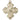 Large 14kt solid gold Four-Way Medal pendant, 1 1/4 x 1 inch, handcrafted by Bliss Manufacturing