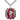 Sterling Silver St. Florian Patron Saint Medal Necklace with Red Epoxy 1 1/8 x 1 inch 24 inch Chain Bliss
