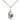 Small Sterling Silver Madonna and Child Catholic Pendant Necklace 5/8 inch by Bliss Manufacturing