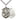 Sterling silver St. Michael medal necklace with 1.25 inch pendant and 24 inch curb chain by Bliss