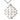 Sterling silver extra large Jerusalem cross necklace 2 1/4 x 2 inches with 24 inch chain by Bliss