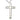 Extra large sterling silver Catholic cross necklace with 3×1¾ inch pendant on 24 inch curb chain handmade by Bliss