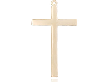 Extra Large 14kt Solid Gold Cross Pendant 3 x 1.75 inches Handcrafted by Bliss Manufacturing USA