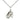 Sterling silver small Guardian Angel necklace 5/8 x 1/2 pendant with 18 inch chain by Bliss Manufacturing