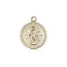 14kt Solid Gold Small Miraculous Medal Pendant 5/8 x 1/2 by Bliss Manufacturing