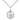 Small Sterling Silver Miraculous Medal Necklace with 5/8 x 1/2 inch pendant on 18 inch chain by Bliss