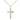 Medium 14kt Gold Filled Cross Necklace with 18 inch chain, 7/8 x 1/2 pendant, handcrafted in USA by Bliss Manufacturing