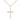 14kt gold filled Catholic cross necklace 7/8 inch pendant with 18 inch chain handcrafted by Bliss Manufacturing