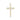 14kt solid gold cross pendant medium 7/8 inch by 1/2 inch handcrafted by Bliss Manufacturing USA