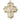 14kt solid gold large five-way medal pendant 1-1/4 x 1 inch St Philomena Therese Rita Anthony Jude handcrafted by Bliss Manufacturing USA