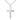 Sterling Silver Medium Catholic Cross Necklace 1 1/8 x 3/4 Pendant 18 inch Chain Bliss Manufacturing