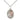 Sterling Silver Miraculous Medal Necklace 3/4 x 1/2 inch pendant on 18 inch chain by Bliss