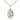 Sterling Silver Miraculous Medal Necklace 3/4 X 1/2 inch pendant on 18 inch chain by Bliss