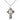 Sterling Silver Medium Celtic Cross Necklace with 18 inch curb chain, handcrafted by Bliss Manufacturing USA