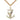 14kt gold filled Anchor and Eagle pendant necklace with 24-inch chain, handcrafted in USA by Bliss Manufacturing