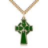 14kt Gold Filled Celtic Cross Necklace 1x5/8 inch pendant with 24 inch chain - Bliss USA