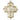 14kt Solid Gold Large Five-Way Medal Pendant 1 1/4 inch featuring St Philomena, St Vianney, St Bosco, St Jude, and St Gerard handcrafted by Bliss