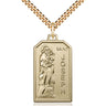 14kt Gold Filled St. Joseph Patron Saint Medal Necklace 1 1/8 inch Medium with 24 inch Chain by Bliss