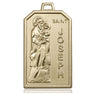 14kt Solid Gold St. Joseph Patron Saint Medal Pendant 1-1/8 x 5/8 inches by Bliss Manufacturing USA