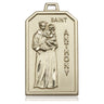 14kt Solid Gold St. Anthony Medal Pendant 1 1/8 x 5/8 inches Handcrafted USA Bliss Manufacturing