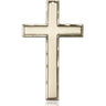 Large 14kt solid gold Catholic cross pendant 1 3/4 inch handcrafted by Bliss