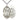 Sterling Silver Divine Mercy Catholic pendant necklace 1 5/8 x 1 inches with 24 inch chain by Bliss Manufacturing