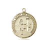 14kt Solid Gold St. Kateri Tekakwitha Patron Saint Medal Pendant 3/4 x 5/8 inches handcrafted by Bliss