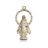 14kt Solid Gold Miraculous Medal Pendant 7/8 x 1/2 inches Handcrafted by Bliss Manufacturing USA