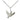 Small sterling silver Holy Spirit pendant necklace with 18-inch chain, 1/2 x 5/8 inches, handcrafted by Bliss