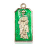 14kt Solid Gold St. Patrick Patron Saint Medal Pendant 1X1/2 inch by Bliss Manufacturing
