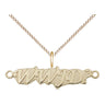 14kt Gold Filled WWJD Pendant Necklace 1/4 x 1 1/8 inch with 18 inch chain by Bliss