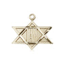 14kt solid gold medium I Am Star medal pendant 3/4 x 3/4 inch handcrafted by Bliss Manufacturing USA