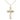14kt Gold Filled Medium Catholic Cross Necklace 1 1/8 x 5/8 inches on 18 inch lite curb chain by Bliss